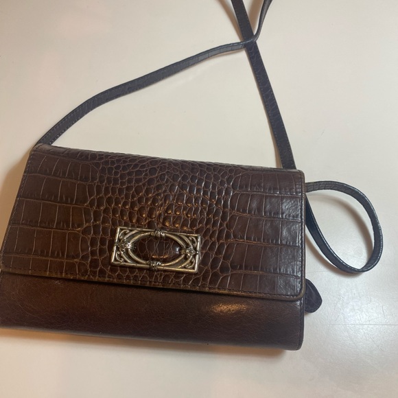 Brighton Handbags - VINTAGE Brighton Brown WALLET /crossbody